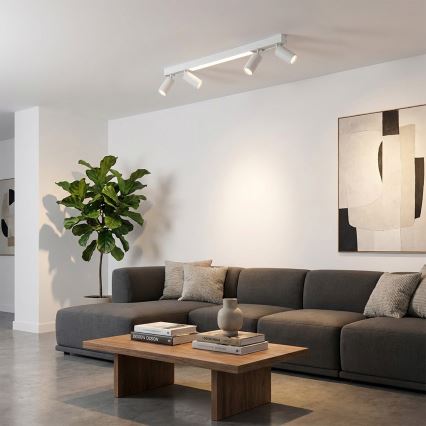 Brilagi - Oprawa punktowa LED SELE 4xGU10/30W/230V + LED/20W biała