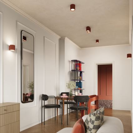 Brilagi - Oprawa punktowa LED SFERA 1xGU10/10W/230V śr. 10 cm czerwona