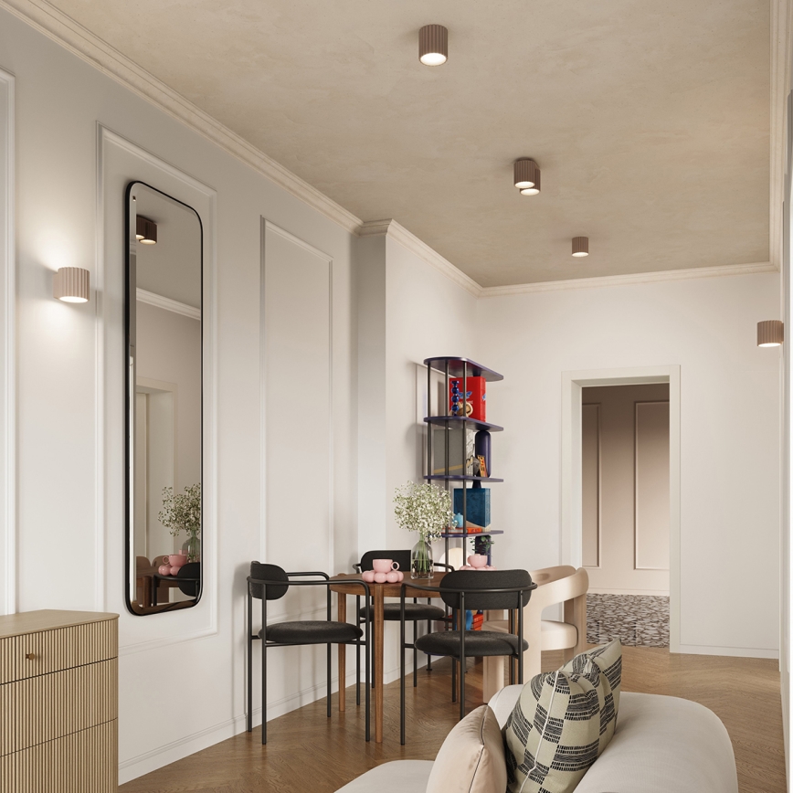 Brilagi - Oprawa punktowa LED SFERA 1xGU10/10W/230V śr. 10 cm taupe