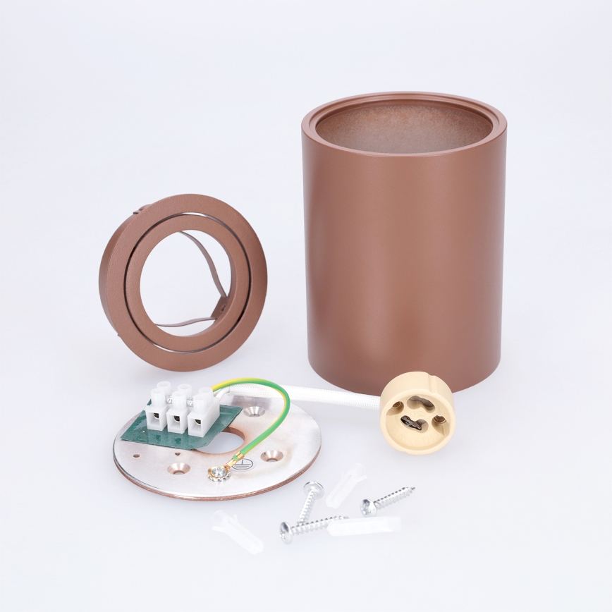 BRILAGI - Oprawa punktowa MIA 1xGU10/30W/230V 100x80 mm brązowa