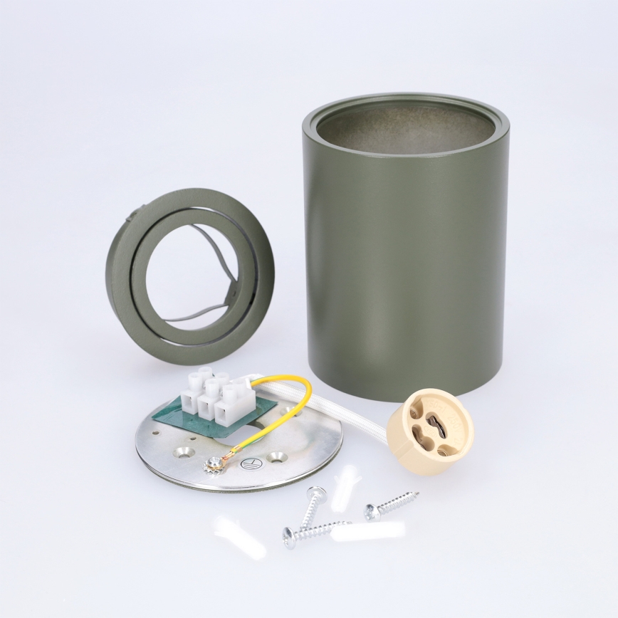 BRILAGI - Oprawa punktowa MIA 1xGU10/30W/230V 100x80 mm ciemnozielona