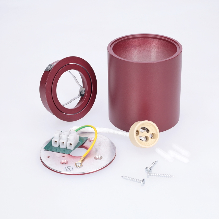 BRILAGI - Oprawa punktowa MIA 1xGU10/30W/230V 84x80 mm bordowy