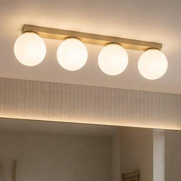 Brilagi - Oprawa punktowa MILO 4xE27/60W/230V beżowa/złota