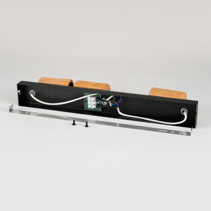 Brilagi - Oprawa punktowa MODERN WOOD 3xGU10/8W/230V drewno/czarny