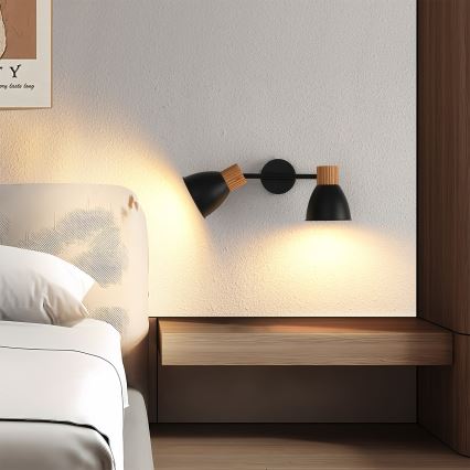 Brilagi - Oprawa punktowa ODENSE 2xE14/10W/230V drewno/czarny