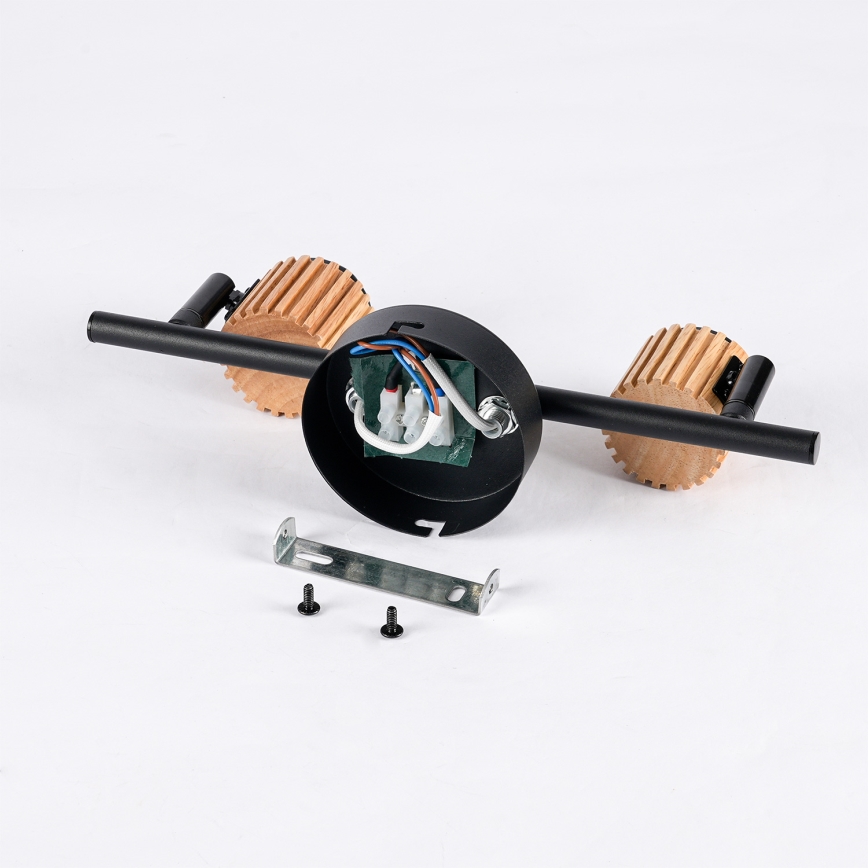 Brilagi - Oprawa punktowa ODENSE 2xE14/10W/230V drewno/czarny