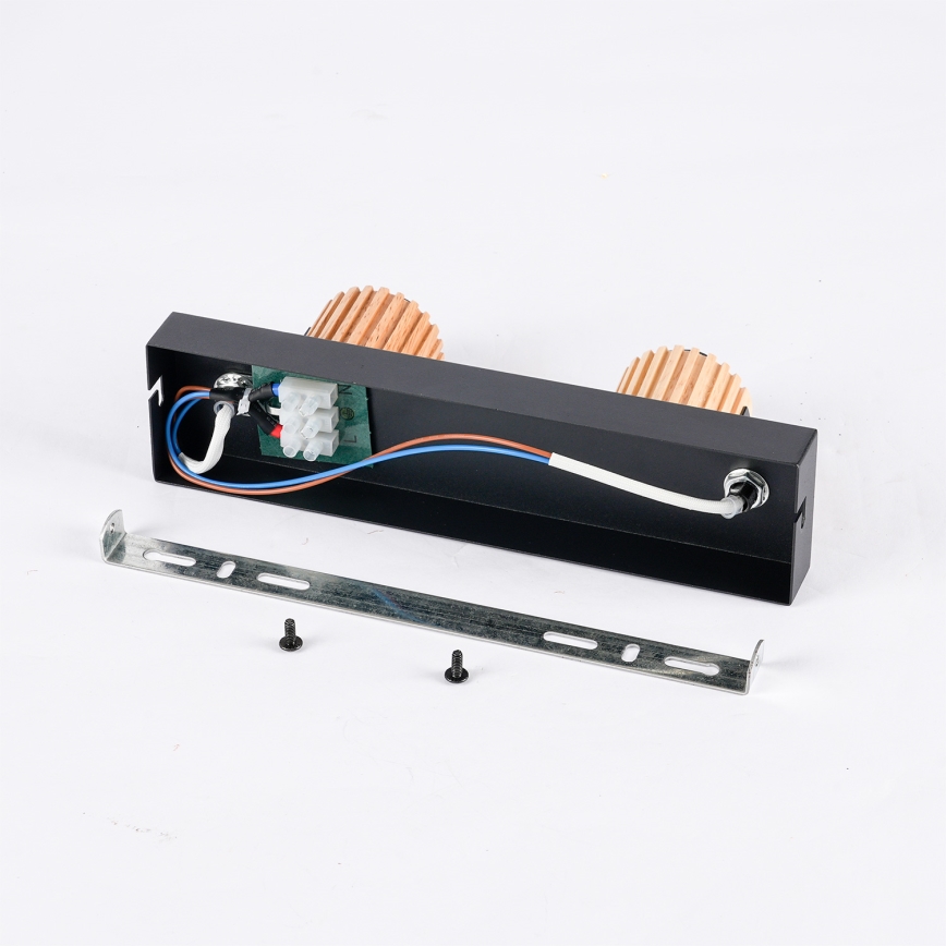 Brilagi - Oprawa punktowa ODENSE 2xE14/10W/230V drewno kauczukowe/czarny