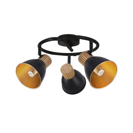 Brilagi - Oprawa punktowa ODENSE 3xE14/10W/230V drewno/czarny