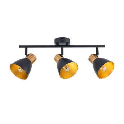 Brilagi - Oprawa punktowa ODENSE 3xE14/10W/230V drewno/czarny