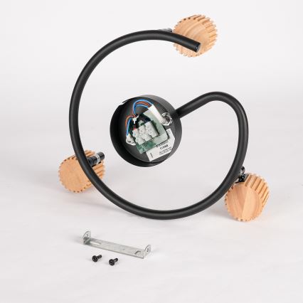 Brilagi - Oprawa punktowa ODENSE 3xE14/10W/230V kauczukowiec/czarny