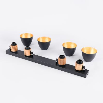 Brilagi - Oprawa punktowa ODENSE 4xE14/10W/230V drewno/czarny