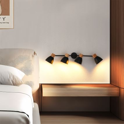 Brilagi - Oprawa punktowa ODENSE 4xE14/10W/230V kauczukowiec/czarny