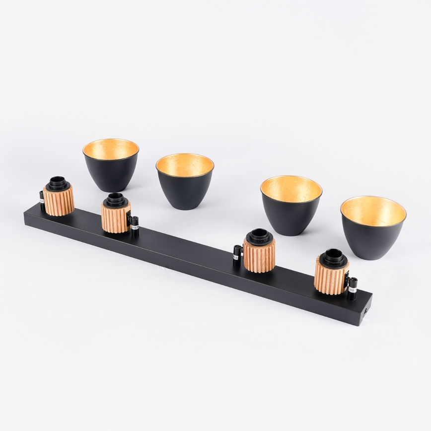 Brilagi - Oprawa punktowa ODENSE 4xE14/10W/230V kauczukowiec/czarny