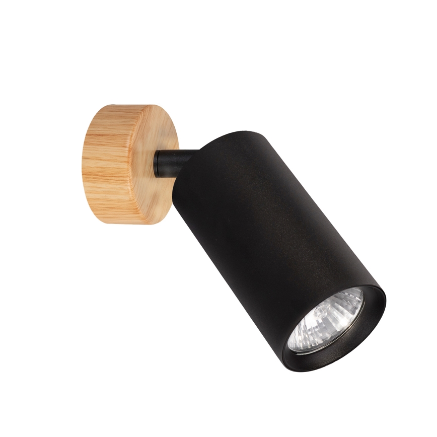 Brilagi - Oprawa punktowa SELE 1xGU10/30W/230V czarna/dekor dębu