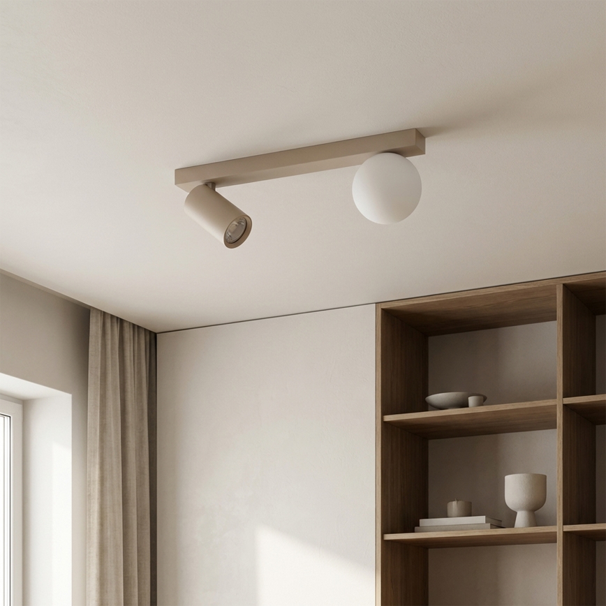 Brilagi - Oprawa punktowa SELE BALL 1xGU10/30W/230V + 1xG9/10W beżowa