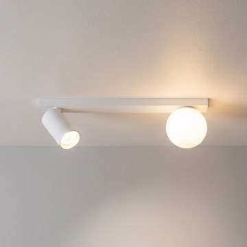 Brilagi - Oprawa punktowa SELE BALL 1xGU10/30W/230V + 1xG9/10W biała