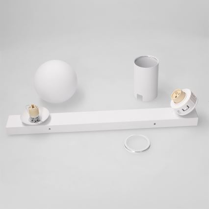 Brilagi - Oprawa punktowa SELE BALL 1xGU10/30W/230V + 1xG9/10W biała