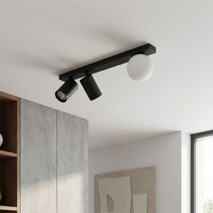 Brilagi - Oprawa punktowa SELE BALL 2xGU10/30W/230V + 1xG9/10W czarna