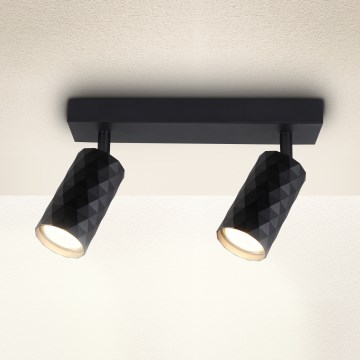 Brilagi - Oprawa punktowa SELE DIAMANT 2xGU10/30W/230V czarna