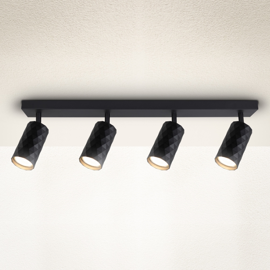 Brilagi - Oprawa punktowa SELE DIAMANT 4xGU10/30W/230V czarna