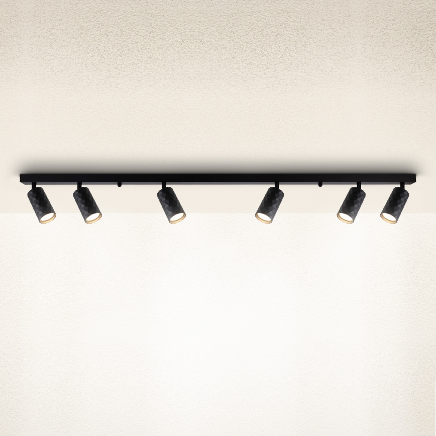 Brilagi - Oprawa punktowa SELE DIAMANT 6xGU10/30W/230V czarna
