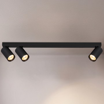 Brilagi - Oprawa punktowa SELE LONG 3xGU10/30W/230V czarna