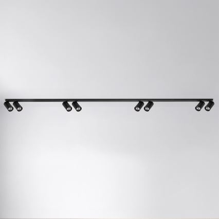Brilagi - Oprawa punktowa SELE LONG 8xGU10/30W/230V czarna