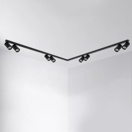 Brilagi - Oprawa punktowa SELE LONG 8xGU10/30W/230V czarna