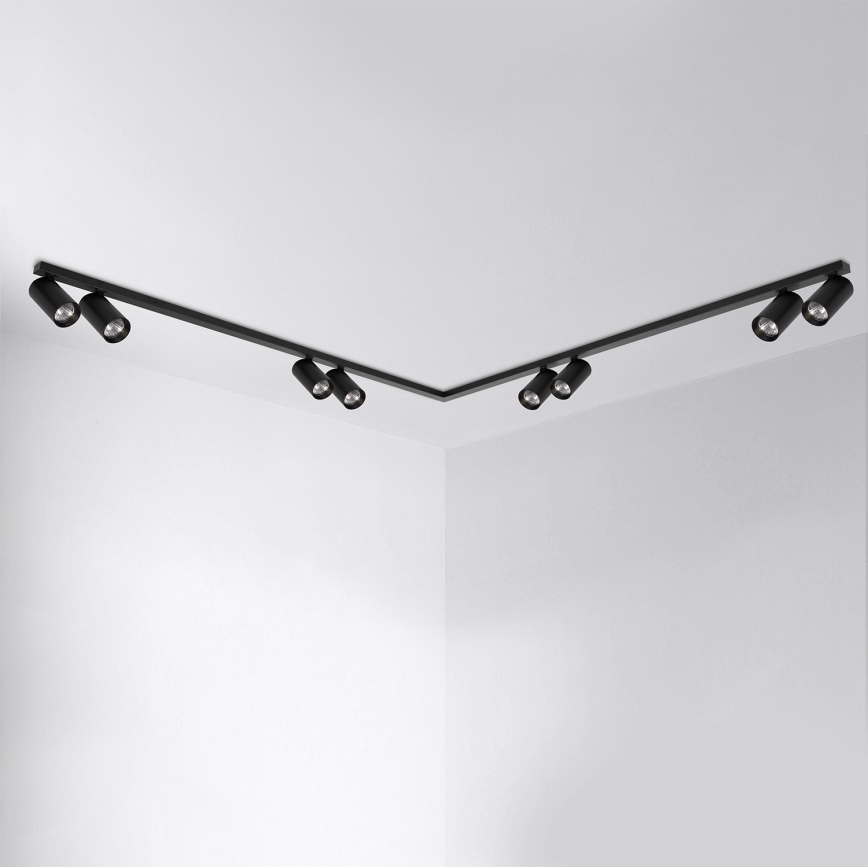 Brilagi - Oprawa punktowa SELE LONG 8xGU10/30W/230V czarna