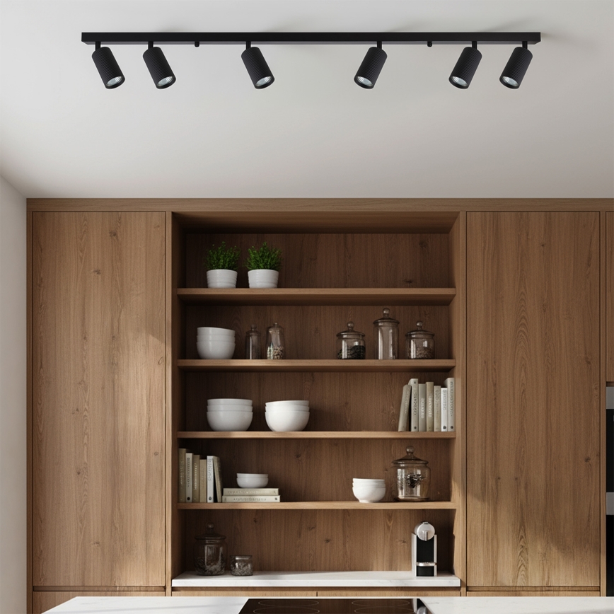 Brilagi - Oprawa punktowa SELE MODERN 6xGU10/30W/230V czarna