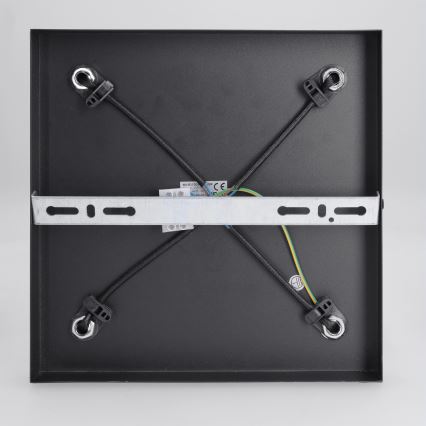 BRILAGI - Oprawa punktowa SELE SQUARE 4xGU10/30W/230V czarna/dekor dębu