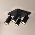 Brilagi - Oprawa punktowa SELE SQUARE 4xGU10/30W/230V czarna