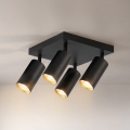 Brilagi - Oprawa punktowa SELE SQUARE 4xGU10/30W/230V czarna/złota