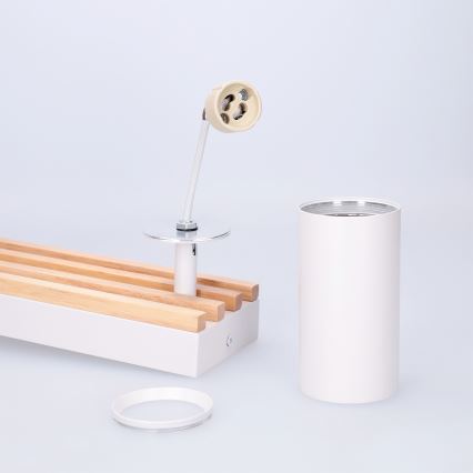BRILAGI - Oprawa punktowa SELE WOOD ACOUSTIC 2xGU10/30W/230V biały/drewno