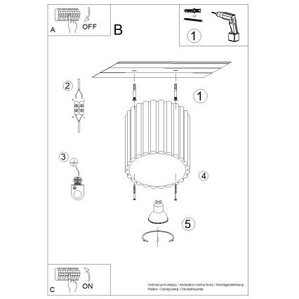 Brilagi - Oprawa punktowa SFERA 1xGU10/10W/230V śr. 10 cm bordowy