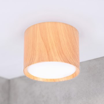 BRILAGI - Oprawa punktowa SMOOTH 1xGX53/15W/230V 60x82 mm dekor dębu