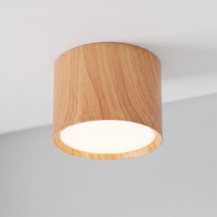 BRILAGI - Oprawa punktowa SMOOTH 1xGX53/15W/230V 60x82 mm dekor dębu