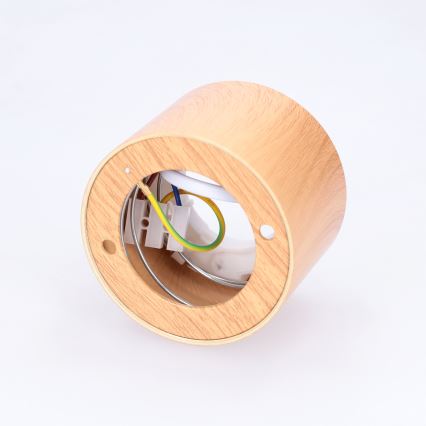 BRILAGI - Oprawa punktowa SMOOTH 1xGX53/15W/230V 60x82 mm dekor dębu