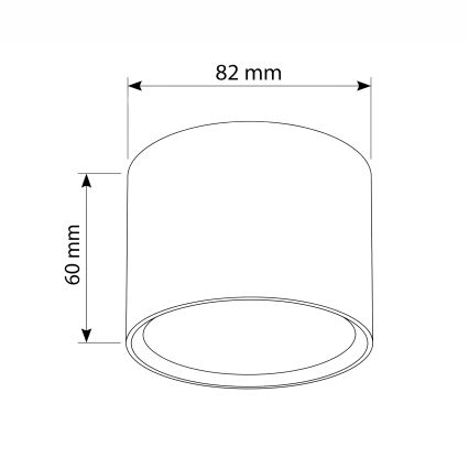 BRILAGI - Oprawa punktowa SMOOTH 1xGX53/15W/230V 60x82 mm dekor dębu