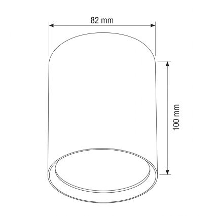 BRILAGI - Oprawa punktowa SMOOTH LONG 1xGX53/15W/230V 100x82 mm dekor dębu