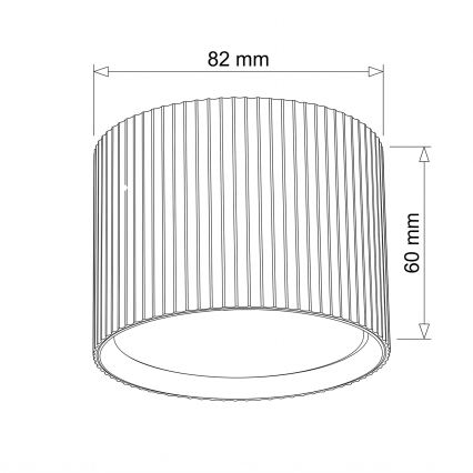 BRILAGI - Oprawa punktowa STRIPY 1xGX53/15W/230V 60x82 mm brązowa