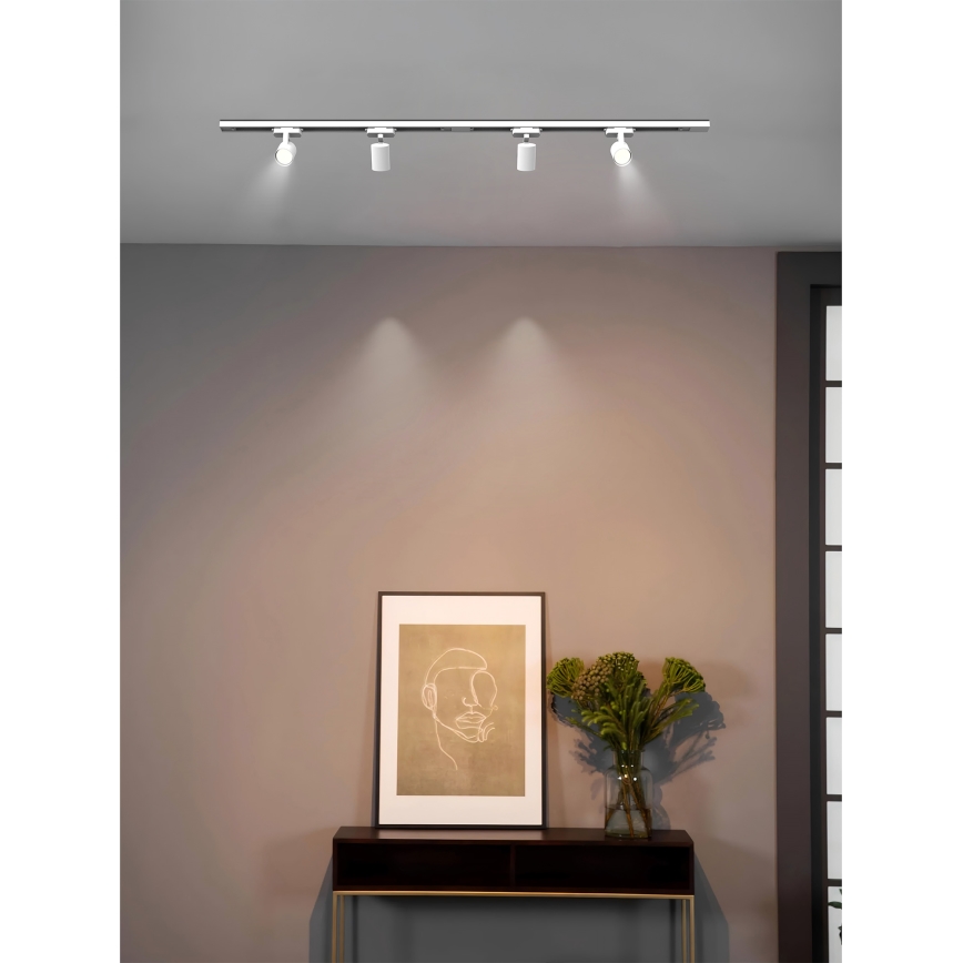 Brilagi - Oprawa punktowa w systemie szynowym HUSKY 4xGU10/10W/230V biała