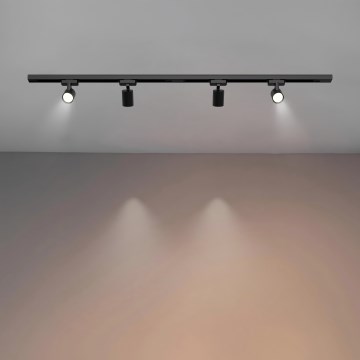 Brilagi - Oprawa punktowa w systemie szynowym HUSKY 4xGU10/10W/230V, czarna