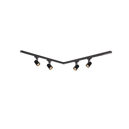 Brilagi - Oprawa punktowa w systemie szynowym HUSKY 4xGU10/10W/230V, czarna