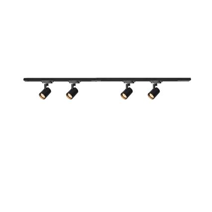 Brilagi - Oprawa punktowa w systemie szynowym HUSKY 4xGU10/10W/230V, czarna