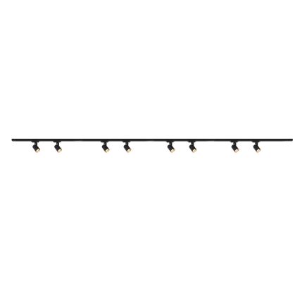 Brilagi - Oprawa punktowa w systemie szynowym HUSKY 8xGU10/10W/230V czarna