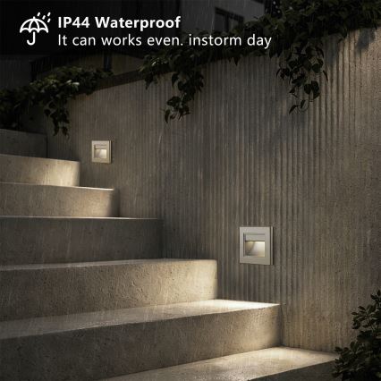 Brilagi - Oprawa schodowa LED STEP LIGHT LED/1,5W/230V IP44 antracyt