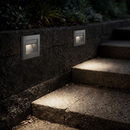 Brilagi - Oprawa schodowa LED STEP LIGHT LED/1,5W/230V IP44 antracyt