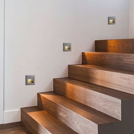 Brilagi - Oprawa schodowa LED STEP LIGHT LED/1,5W/230V IP44 antracyt