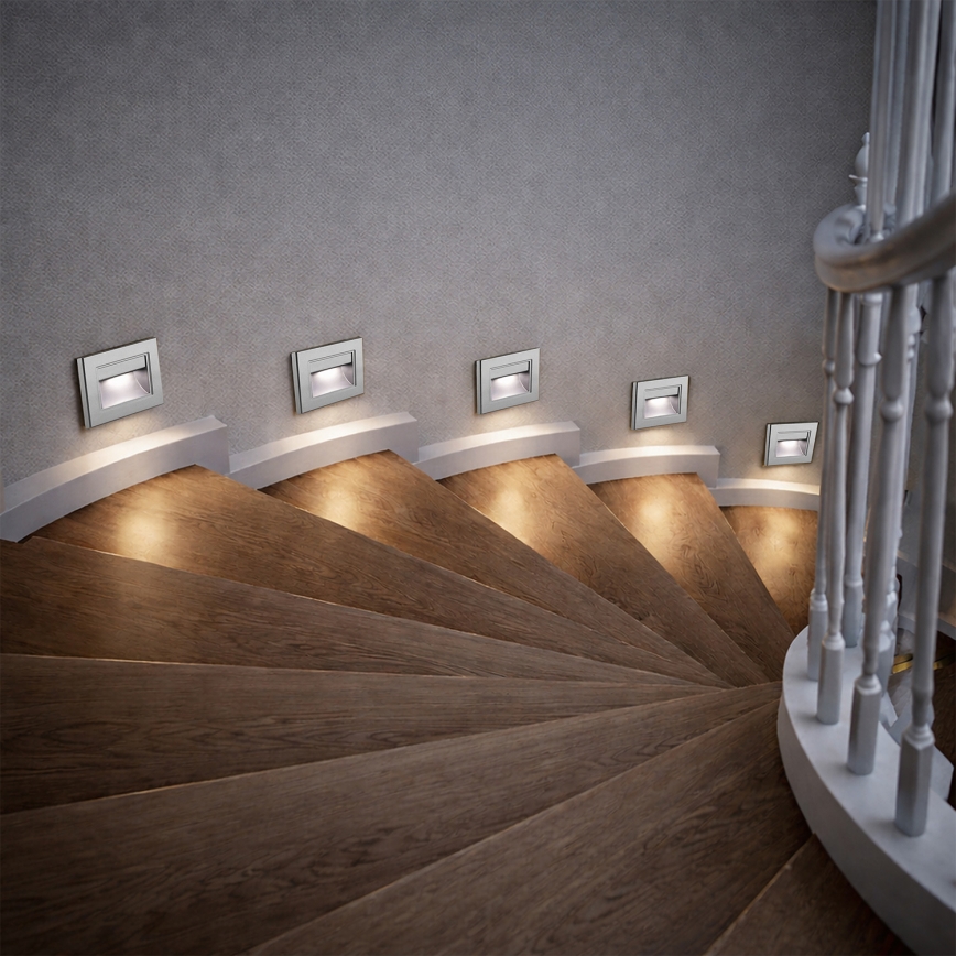 Brilagi - Oprawa schodowa LED STEP LIGHT LED/1,5W/230V IP44 antracyt